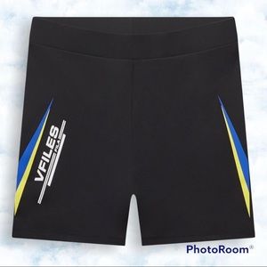 FILA x VFILES Brielle Bike Shorts, High Performance Cycling, Black, XL, RARE!